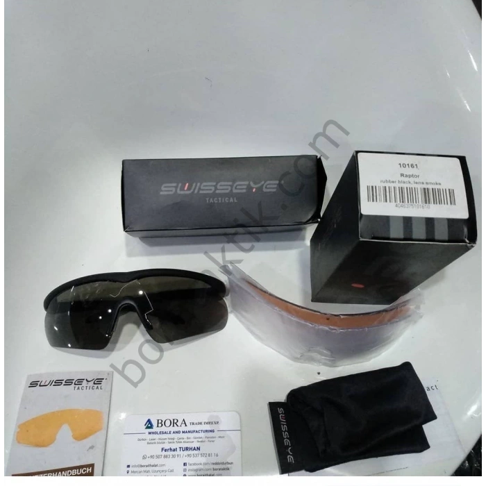Swisseye Raptor BALİSTİK KORUYUCU GÖZLÜK 3 LENS ÇİFT ÇERÇEVELİ MODEL ORJİNAL