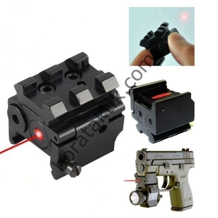 Tabanca Lazeri KIRMIZI Raylı (ayarlanabilir)