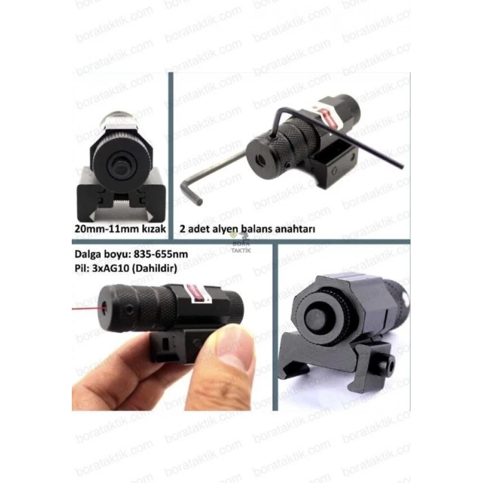 Tabanca Lazeri KIRMIZI (ayarlanabilir)