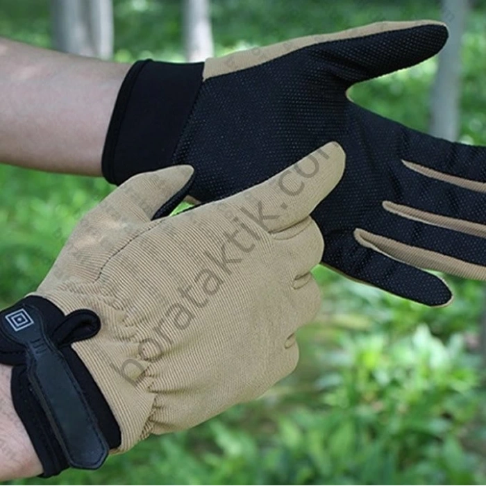 5.11 Taktik Eldiven Çöl Sarı Uzun Parmak Asker Polis Dağcı Avcı Sporcu