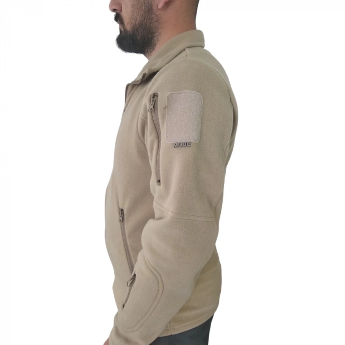 Taktik KALIN Polar Fermuarlı ÇÖL RENK