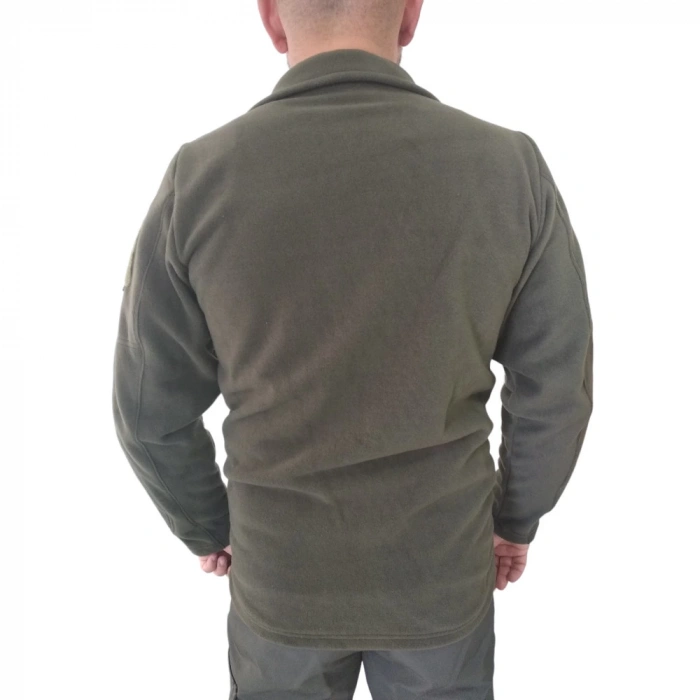 Taktik KALIN Polar Fermuarlı KOYU Haki