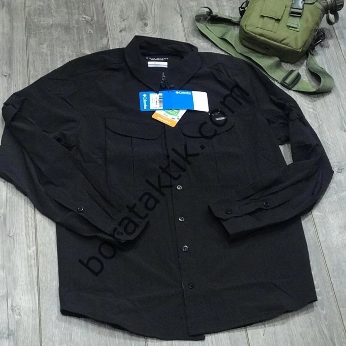 TAKTİK KORUMA GÖMLEĞİ Outdoor Gömlek Terletmez Likralı Cascades Explorer Siyah