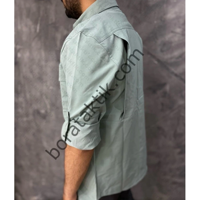 Likralı TAKTİK KORUMA GÖMLEĞİ Outdoor Taktik Gömlek PFG Turkuaz