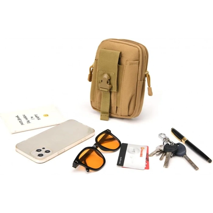 Telefon Çantası,16 cm,Taktik Mini Bel Çantası ,medikal çanta,Telefon Cüzdan Çantası 3 Renk Molleli - ithal