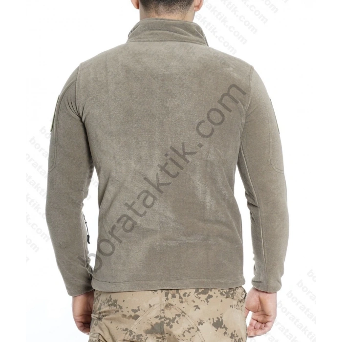 Taktik Polar Fermuarlı Haki Yeşil