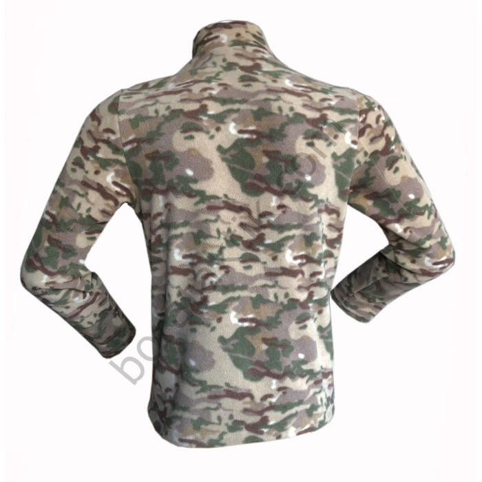 Taktik Polar Fermuarlı Kamuflaj