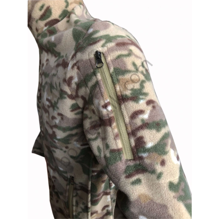 Taktik Polar Fermuarlı Kamuflaj