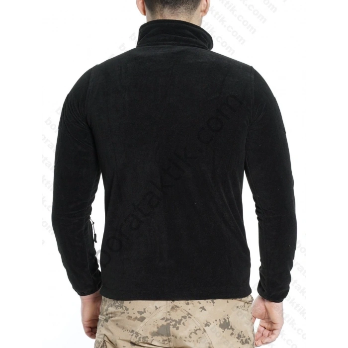 Taktik Polar Fermuarlı Siyah