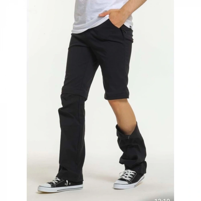 TAKTİK Poli Likra Outdoor Fermaurlı Diz Çıkmalı Siyah Pantolon,İthal Alman Su itici Model17