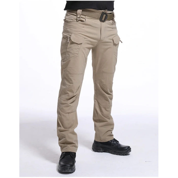 Taktik Spandex İnce Kumaş Likralı Kargo Pantolon İTHAL Bej Renk,Kamp, Yürüyüş, Polis Pantolonu
