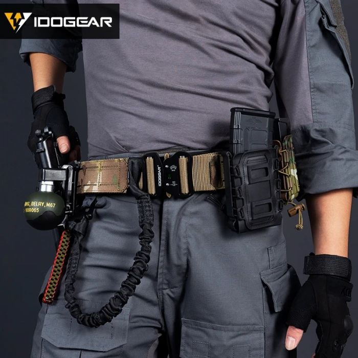 Tactical Detachable Velcro Belt Laser Cut Metal Buckle (For Attaching Magazine Holster)