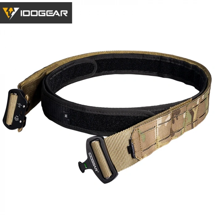 Tactical Detachable Velcro Belt Laser Cut Metal Buckle (For Attaching Magazine Holster)