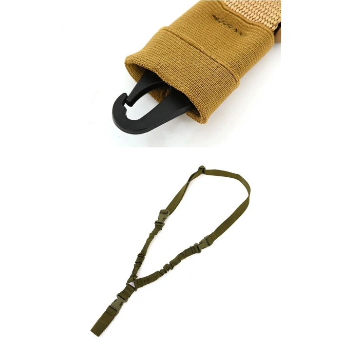 Tek Nokta Taktikal Lastikli Askı Kayışı 3 renk İTHAL KALİTELİ