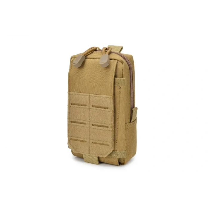 Telefon Çantası Göğüs CEBİ Kapaklı Cepli Fermuarlı ,Göğüs Çantası Fermuarlı, Molle Çanta Telefon Çantası,gidon çantası Çöl Renk