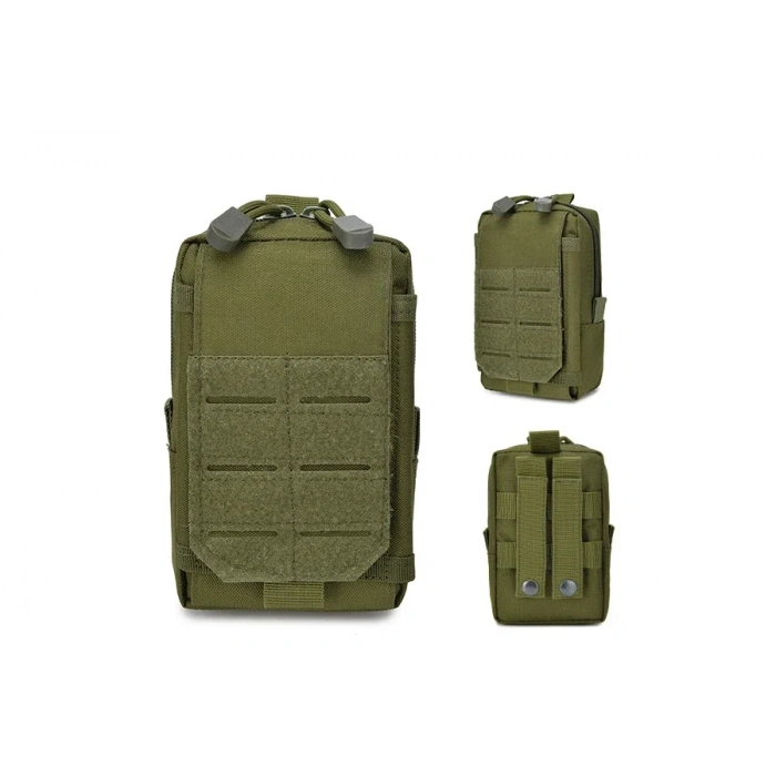 Telefon Çantası Göğüs CEBİ Kapaklı Cepli Fermuarlı ,Göğüs Çantası Fermuarlı, Molle Çanta Telefon Çantası,gidon çantası Haki Renk