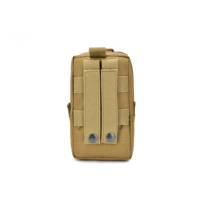 Telefon Çantası Göğüs CEBİ Kapaklı Cepli Fermuarlı ,Göğüs Çantası Fermuarlı, Molle Çanta Telefon Çantası,gidon çantası Çöl Renk