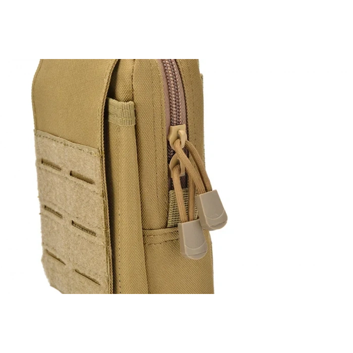 Telefon Çantası Göğüs CEBİ Kapaklı Cepli Fermuarlı ,Göğüs Çantası Fermuarlı, Molle Çanta Telefon Çantası,gidon çantası Çöl Renk