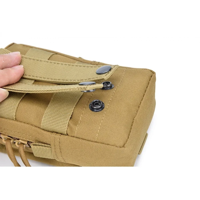 Telefon Çantası Göğüs CEBİ Kapaklı Cepli Fermuarlı ,Göğüs Çantası Fermuarlı, Molle Çanta Telefon Çantası,gidon çantası Çöl Renk