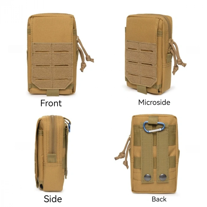 Telefon Çantası Göğüs CEBİ Kapaklı Cepli Fermuarlı ,Göğüs Çantası Fermuarlı, Molle Çanta Telefon Çantası,gidon çantası Haki Renk