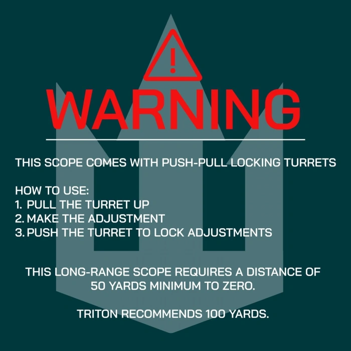 Triton Tempest 4-16x50 FFP Tüfek Dürbünü Orjinal Long-Range Precision Rifle Scope with SecureLock Locking Turrets | MOA or MIL Reticle (FFP) Tüfek Dürbünü First Focal Plane Low Power Variable Professional Optic Orjinal