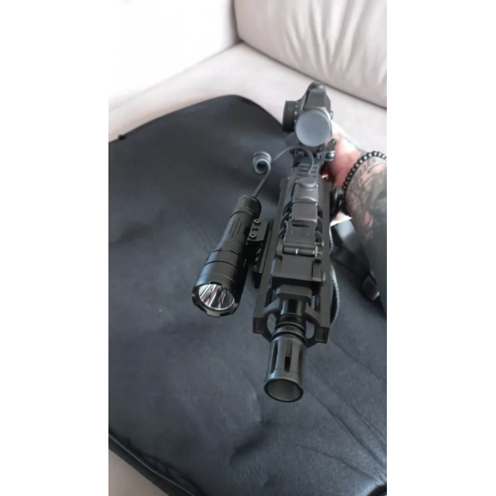 TrustFire Orjinal R8 1800Lumen KABLOLU Tüfek Feneri Rail Mount Flashlight Avcı Feneri