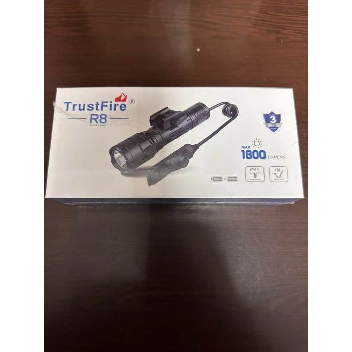 TrustFire Orjinal R8 1800Lumen KABLOLU Tüfek Feneri Rail Mount Flashlight Avcı Feneri