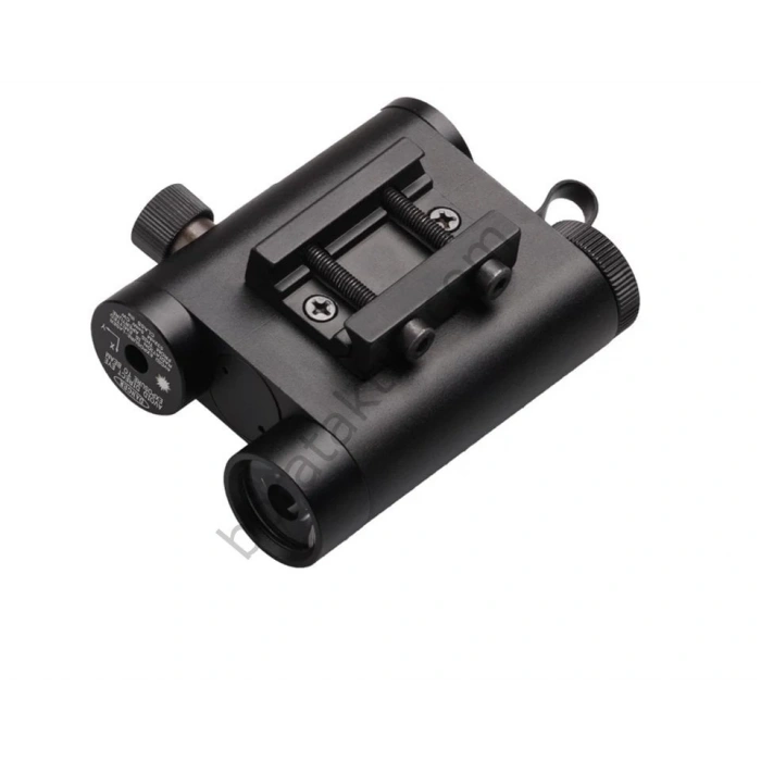 Tüfek Feneri  Kırmızı Lazerli Metal Kasa Lo Pro