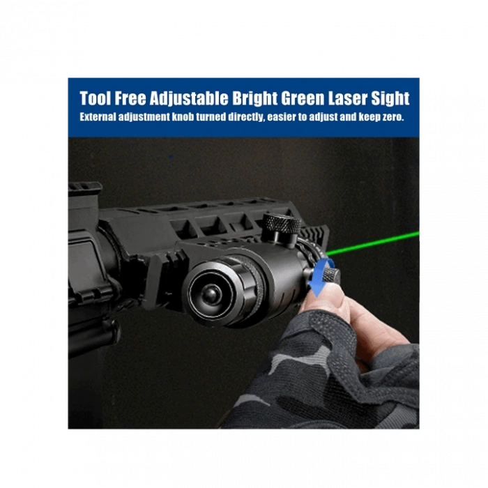 Yeşil Tüfek Lazeri Şarjlı ,Namlu Montaj Aparatlı ,Kablolu Tüfek Lazeri ,Ayarlanabilir Tüfek Lazeri 5 Parça