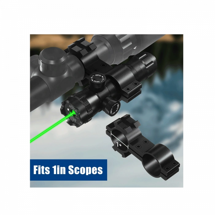 Yeşil Tüfek Lazeri Şarjlı ,Namlu Montaj Aparatlı ,Kablolu Tüfek Lazeri ,Ayarlanabilir Tüfek Lazeri 5 Parça