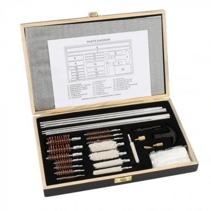 Universal Her Çap için Silah Temizleme HARBI SETI 24 parça