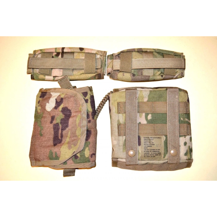 USGI OCP IFAK II POUCH SET INDIVIDUAL FIRST AID KIT W/INSERT & 2 TOURNIQUET PCHS