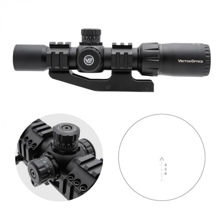 VECTOR 1-4x30 Mustang Chevron Reticle