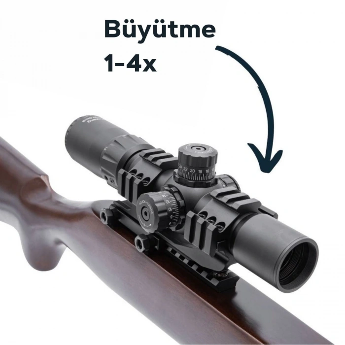 VECTOR 1-4x30 Mustang Chevron Reticle
