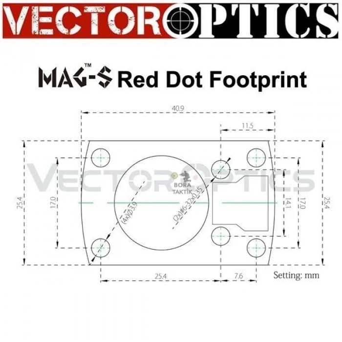 Vector Optics Frenzy-S 1x16x22 AUT RD 3MOA (MAG) Red Dot Nişangah