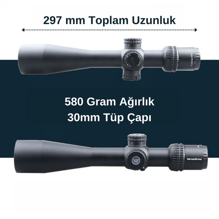Vector Optics Veyron 6-24x44FFP Tüfek Dürbünü SCFF-23