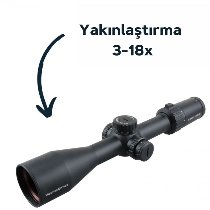 VECTOR Taurus 3-18x50 FFP TÜFEK DÜRBÜNÜ