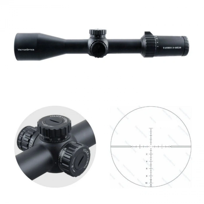 VECTOR Taurus 3-18x50 FFP TÜFEK DÜRBÜNÜ