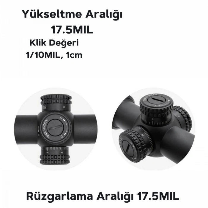 Veyron SFP 3-12x44 Second Focal Plane Tüfek Dürbünü