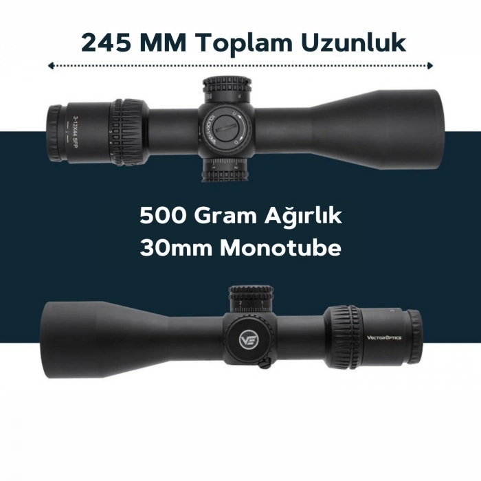Veyron SFP 3-12x44 Second Focal Plane Tüfek Dürbünü