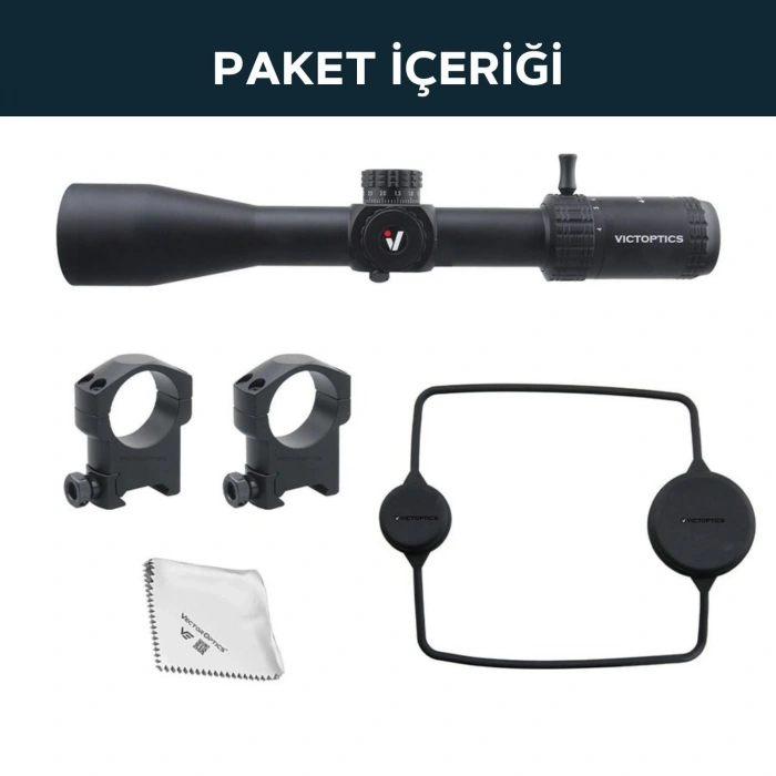 Victoptics S4 4-16X44 FFP PARALAKS TEKERLİ TÜFEK DÜRBÜNÜ OPFF-01