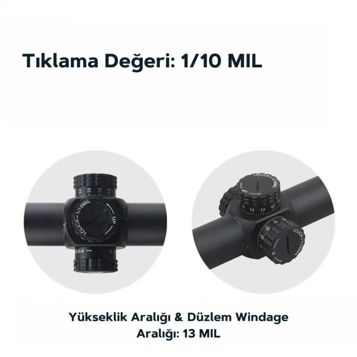 Victoptics S4 6-24X50 FFP PARALAKS TEKERLİ TÜFEK DÜRBÜNÜ