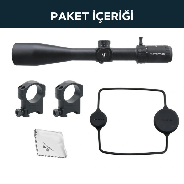 Victoptics S4 6-24X50 FFP PARALAKS TEKERLİ TÜFEK DÜRBÜNÜ