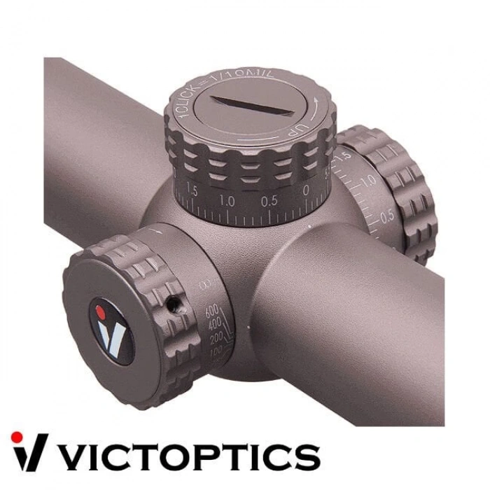 Victoptics S4 6-24X50 SFP COYOTE FDE PARALAKS TEKERLI Tüfek Dürbünü