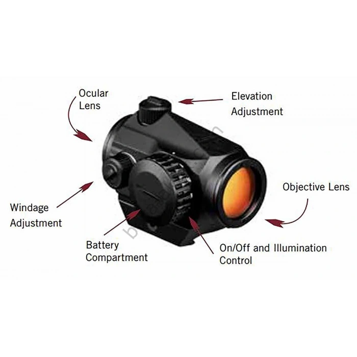 Vortex Crossfire 2 MOA Red Dot Nişangah ORJİNAL (11MM RAY İÇİN)