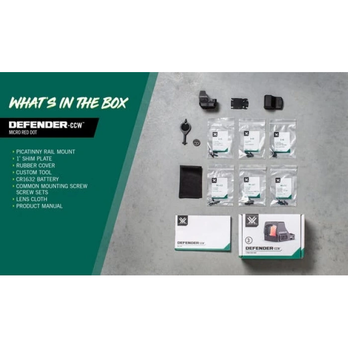 CANİK METE SFX REDDOT Vortex Defender-CCW Micro Red Dot (6 MOA) Orjinal APARATA GEREK DUYMAZ