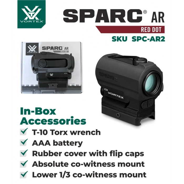 Vortex Sparc Ar Solar Reddot ORJİNAL