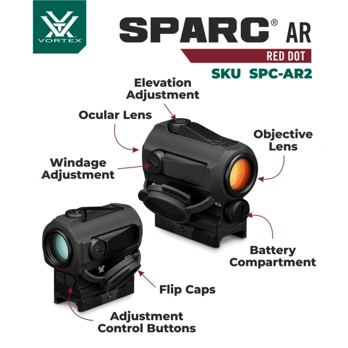 Vortex Sparc Ar Solar Reddot ORJİNAL