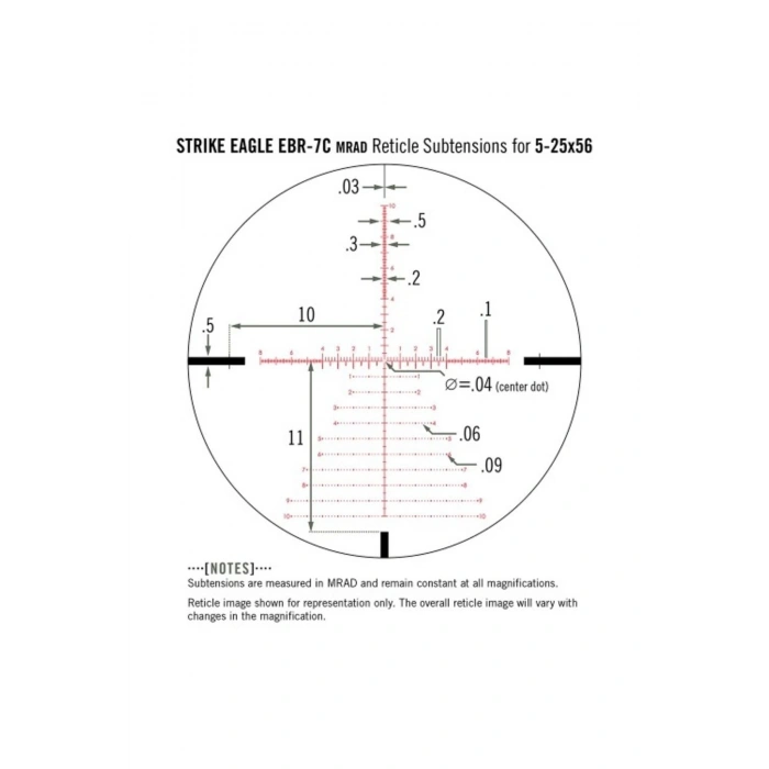 Vortex Venom 5-25x56 FFP EBR-7C (MRAD) Tüfek Dürbünü Orjinal