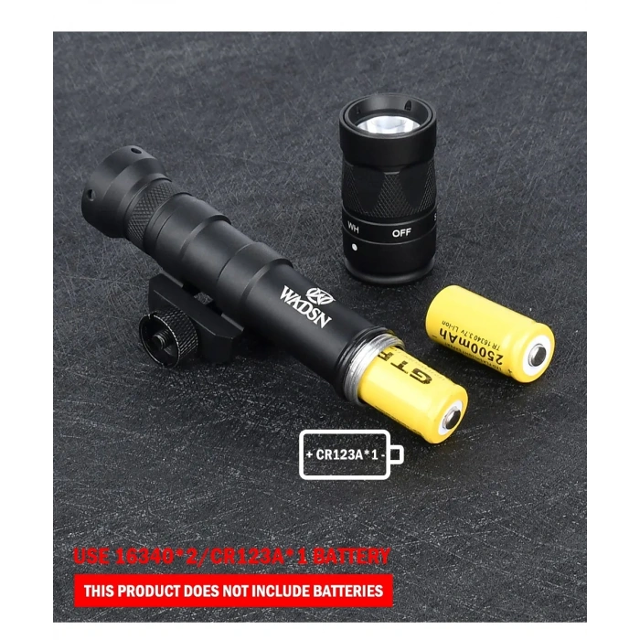 Tüfek Feneri 22mm Wadsn Metal M300W Strobe Scoutlight M600W el feneri avcılık silah feneri Airsoft kablolu metal fener 22 mm ray için